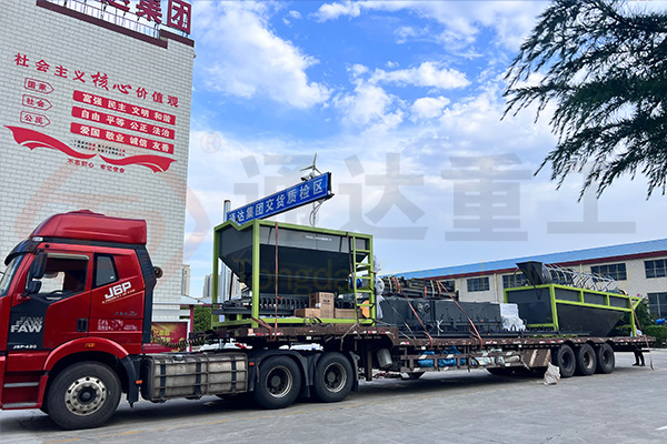 貴州遵義有機肥生產(chǎn)線發(fā)貨現(xiàn)場