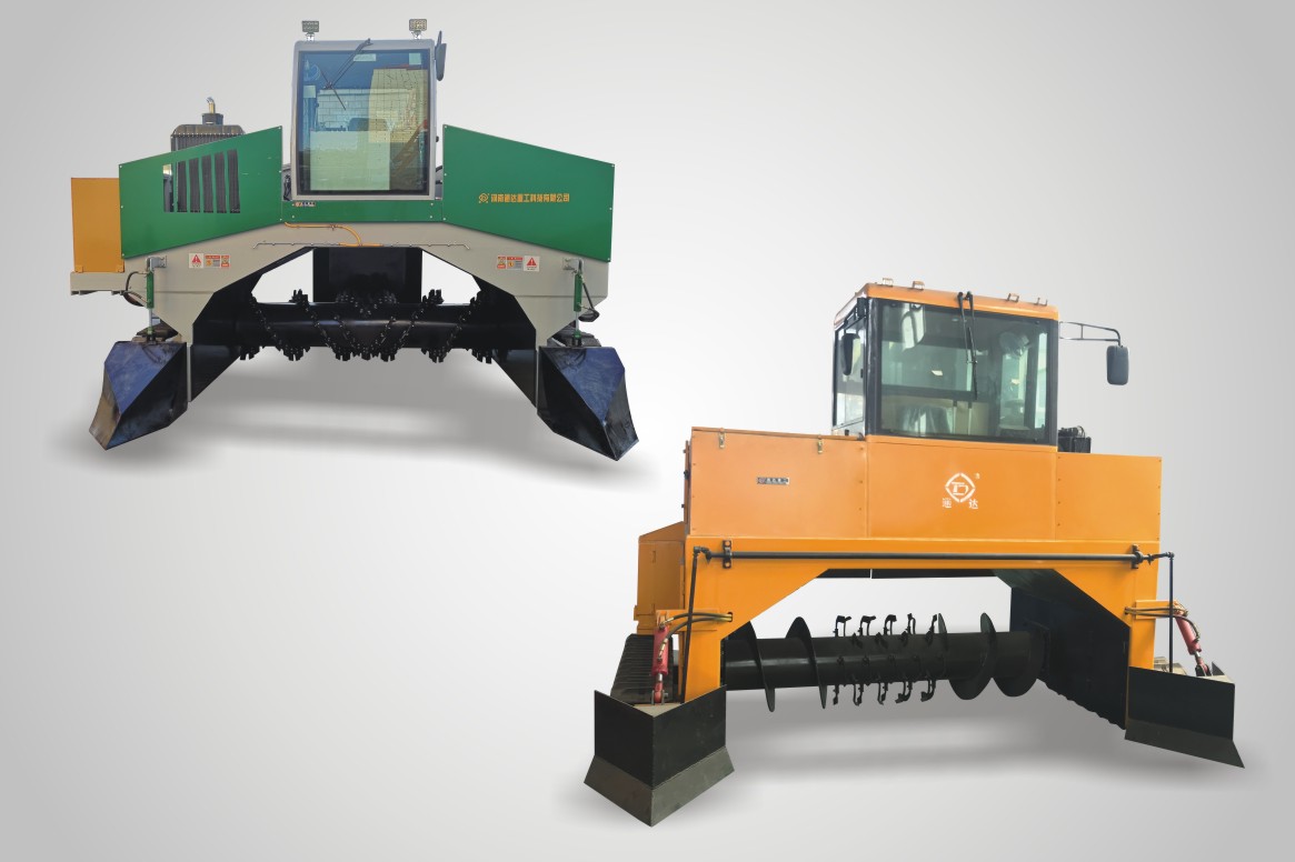 有機肥設(shè)備羊糞發(fā)酵履帶式翻堆機